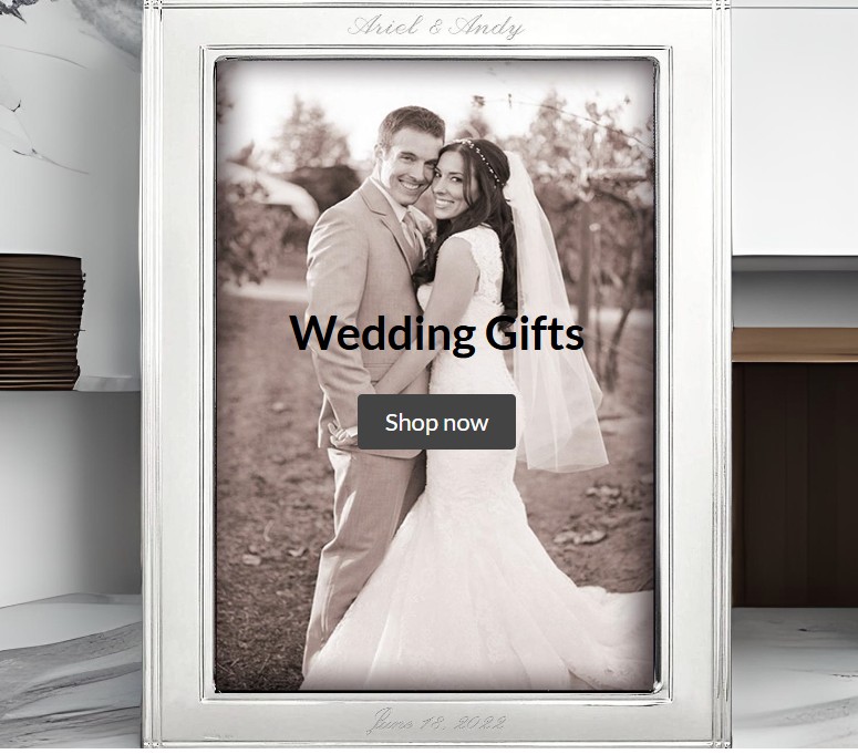 Cunill sterling silver wedding and anniversary frames